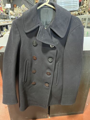 US NAVAL CLOTHING FACTORY Mens Military Coat Size 