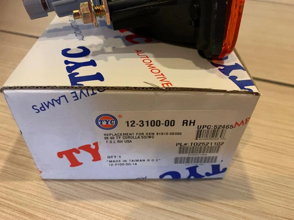 88-90 LÂMPADA DE SINAL DESTRO ASSY TOYOTA COROLLA SD/WG (EUA) TO2521102 81510 02020 - Imagem 3 de 3