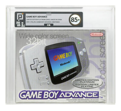 GameBoy Advance - Konsole #silber Platinum #Pixel Grading CIB 85+ mit OVP wieNEU