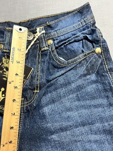 New Notorious B.I.G. Youth Denim Jeans Boys 8 Blue Denim Flap Pocket Youth 24x23 - Picture 8 of 12