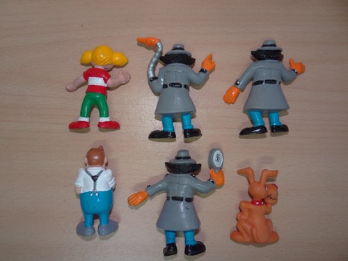 Complete Set INSPECTOR GADGET 5 PVC FIGURE Figurine YOLANDA 1990'S - Picture 11 of 11