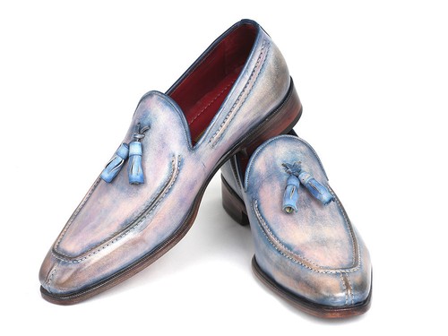 Paul Parkman Tassel Loafers Lila Hand-Painted (ID#083-LIL) - Picture 4 of 6