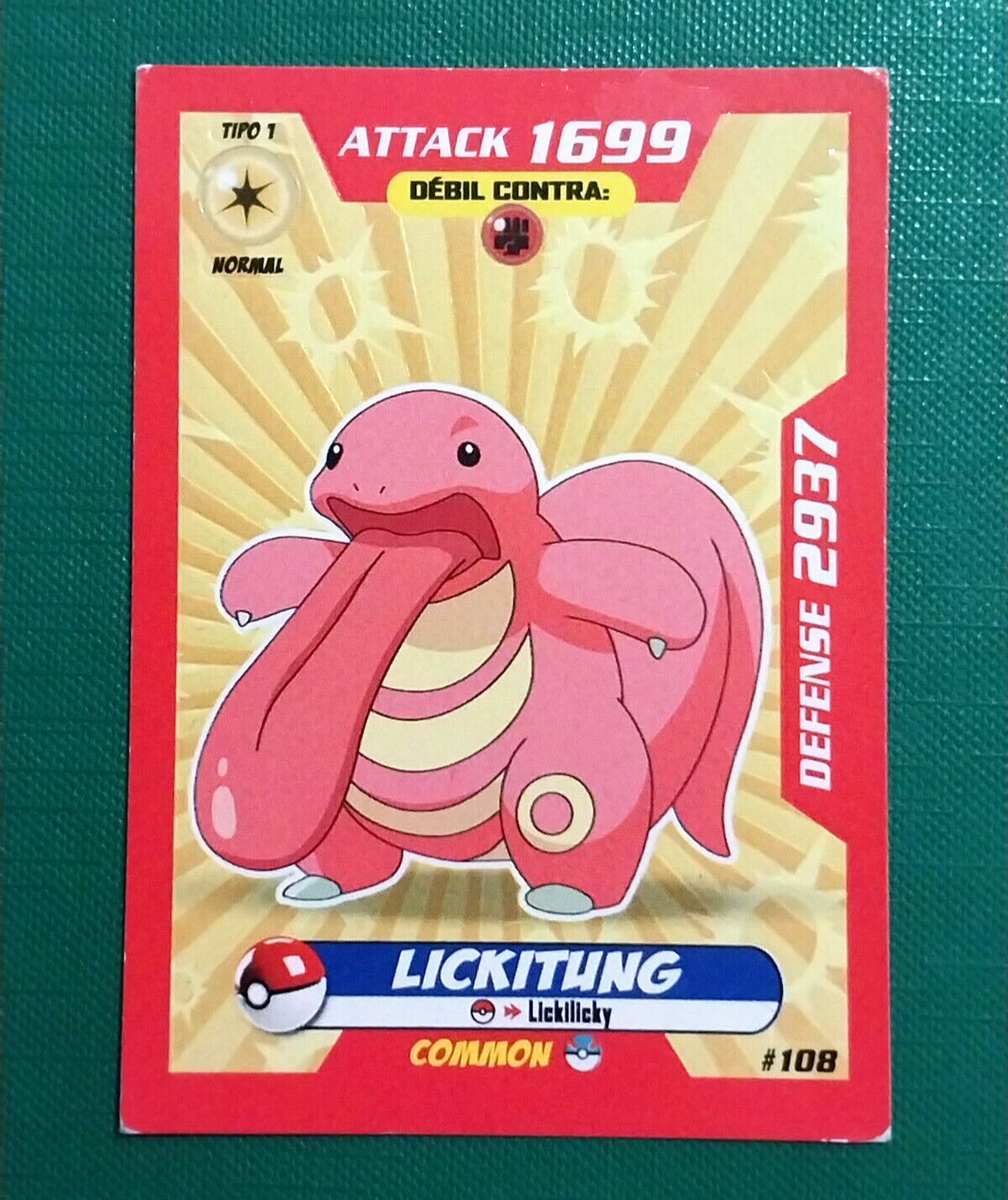 POKEMON TCG 3R V2 #108 LICKITUNG Card PERU 2018 South America
