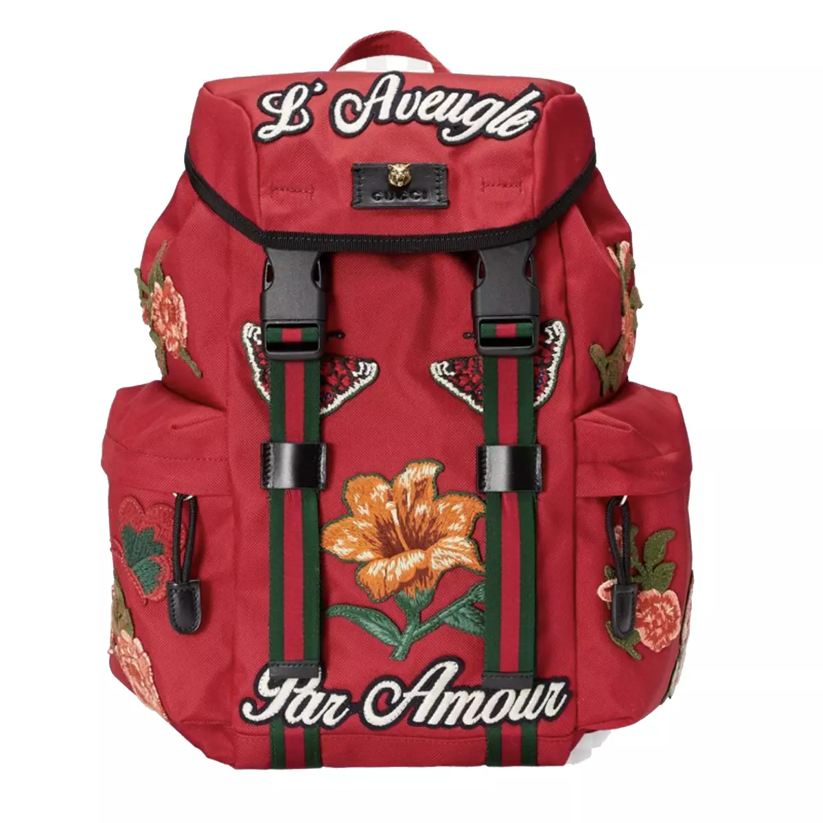 New Authentic Gucci Techno Canvas Web L Aveugle Par Amour