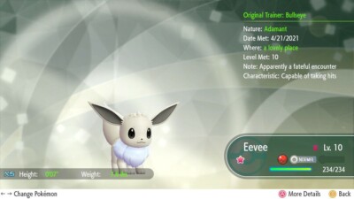 Pokémon Let's Go Pikachu & Eevee   SHINY   6IV EEVEE - LIMITED EVENT -FAST TRADE