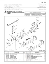 Hiniker Plow Mount - 25011732 '05-'07 S-Duty F250-350-450-550 Quick-Hitch 1