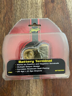 STINGER SPT53501 POSITIVE NEGATIVE BATTERY TERMINAL (2) 4 GAUGE + 8 GAUGE OUT