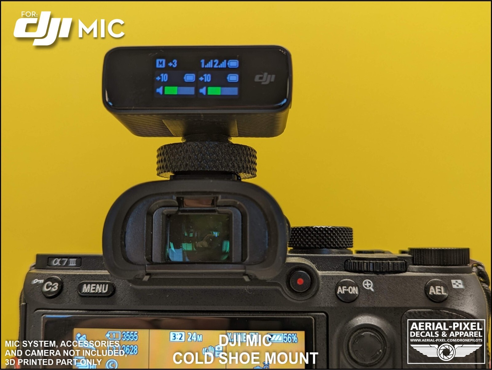 DJI Mic or Mic 2 Cold Shoe Mount with Tripod Threads | eBay