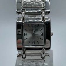 Lane Bryant Watch Women 27mm Silver Tone Case Dial Band Quartz Analog