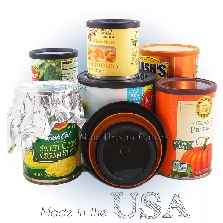 PANTRY LIDS Reusable Tin Can Covers Couvercles for canned PEOPLE