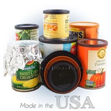 PANTRY LIDS Reusable Tin Can Covers/Couvercles for canned PEOPLE food. 4 Sizes