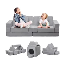 16Pcs Soft Play Climbing for Toddlers, Kids Foam Climbing Blocks for Boys and...