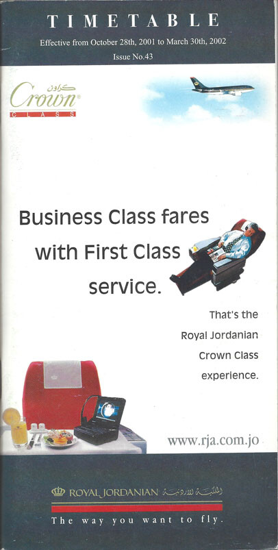 royal jordanian timetable