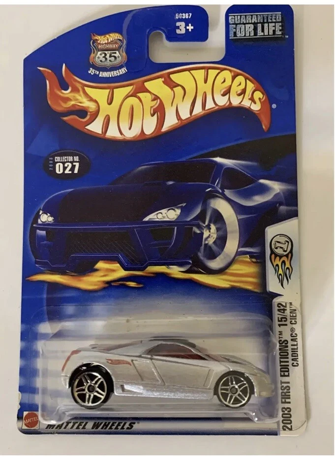 Nuevo Cadillac Cien #027 Mattel Hot Wheels 2003 primeras ediciones 15/42 Foto 4 de 4