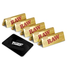Five Packs of RAW Ethereal 1 1/4 Rolling Papers Designed Phenomenally Thin