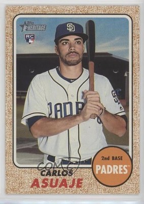 2017 Topps Heritage High Number Carlos Asuaje #520 Rookie RC 0e3