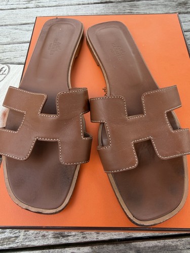Hermes Oran Sandals 38.5