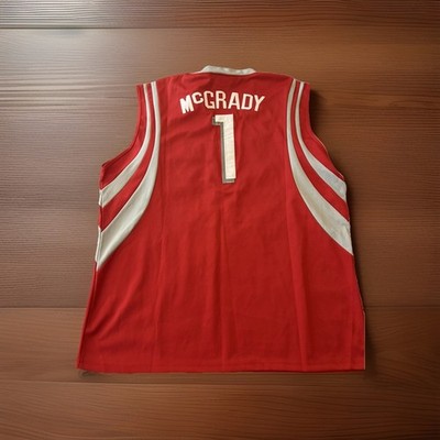 HOUSTON ROCKETS MITCHELL & NESS TRACY MCGRADY HARDWOOD CLASSIC JERSEY SIZE 52