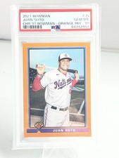 2021 Bowman 1991 Bowman Juan Soto #91B-JS Orange Refractor /25