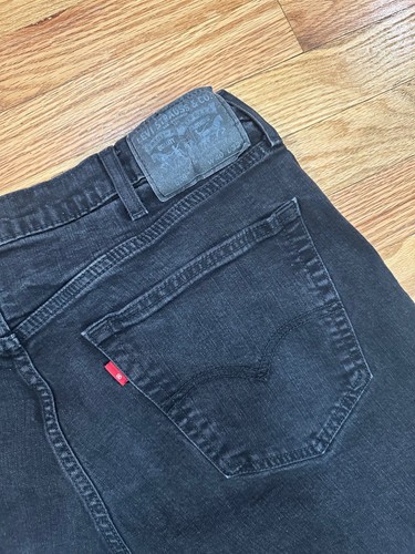Levi's 559 Jeans Mens 40x32 Relaxed Straight Black Stretch Denim Pants Mid Rise - Picture 7 of 8