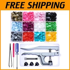 KAM Snaps Starter Kit - 360 Durable Fasteners with Pliers for Crafts & Clothing