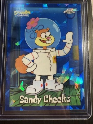 SANDY CHEEKS 2025 TOPPS CHROME SPONGEBOB SQUAREPANTS 25TH SAPPHIRE B Q5189