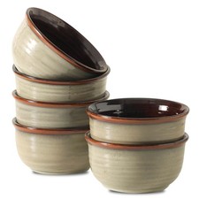 Hasense Ceramic Soup Bowls Set of 6, 20 Ounce Cereal Bowls for Serving,Oatmea...