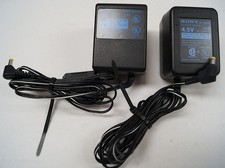 LOT 2 SONY AC-ES455 AC-E455A AC Power Adaptors 4.5V OEM Genuine WORKING E223