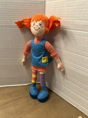 Pippy Longstocking Plush Doll 12'' Classic Swedish Kids Book TVCharacter