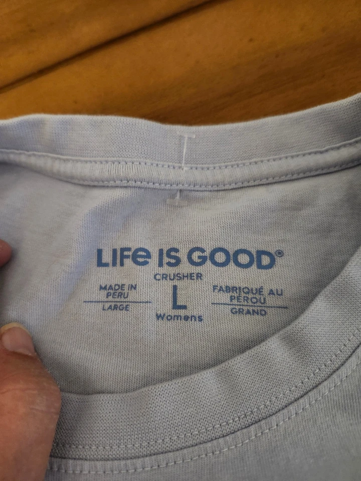 Camiseta manga larga Life Is Good para niños o mujeres talla L árboles Foto 2 de 4