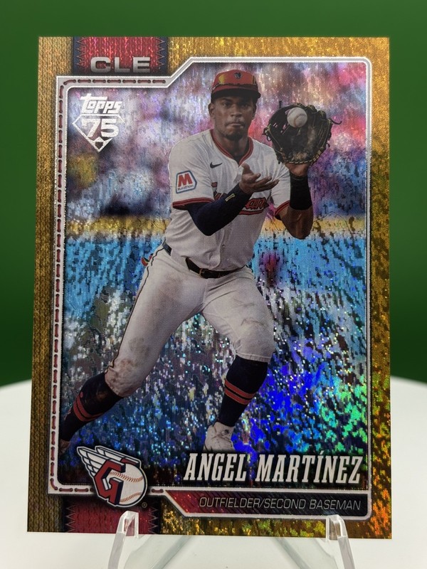 2026 Topps Series 1 - Angel Martinez #244 Gold Holo Foil /50