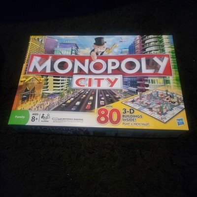 New-Monopoly CITY Edition Board Game - 80 3-D Buildings