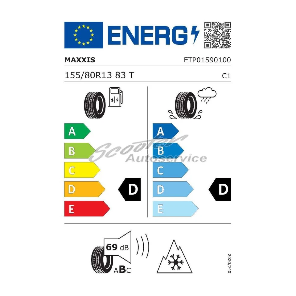 Maxxis Ganzjahresreifen 155/80 R 13 83T 3PMSF (79T 75T 73T) | 96008 - Bild 2 von 3