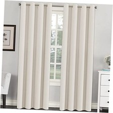 Room Darkening Curtains for Living Room Light 52"W x 84"L Pack of 2 Ivory