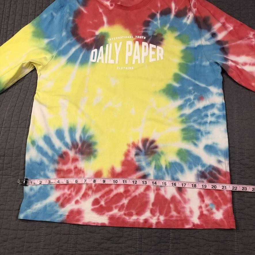 Daily Paper Shirt Mens Large Tie Dye Long Sleeve Multicolor International Youth image 8