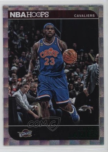 LeBron James [Green] #117 2014 Panini Hoops card