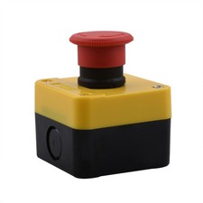 Emergency Stop Push Button Switch Red 660V 10A IP65 Waterproof with Enclosure