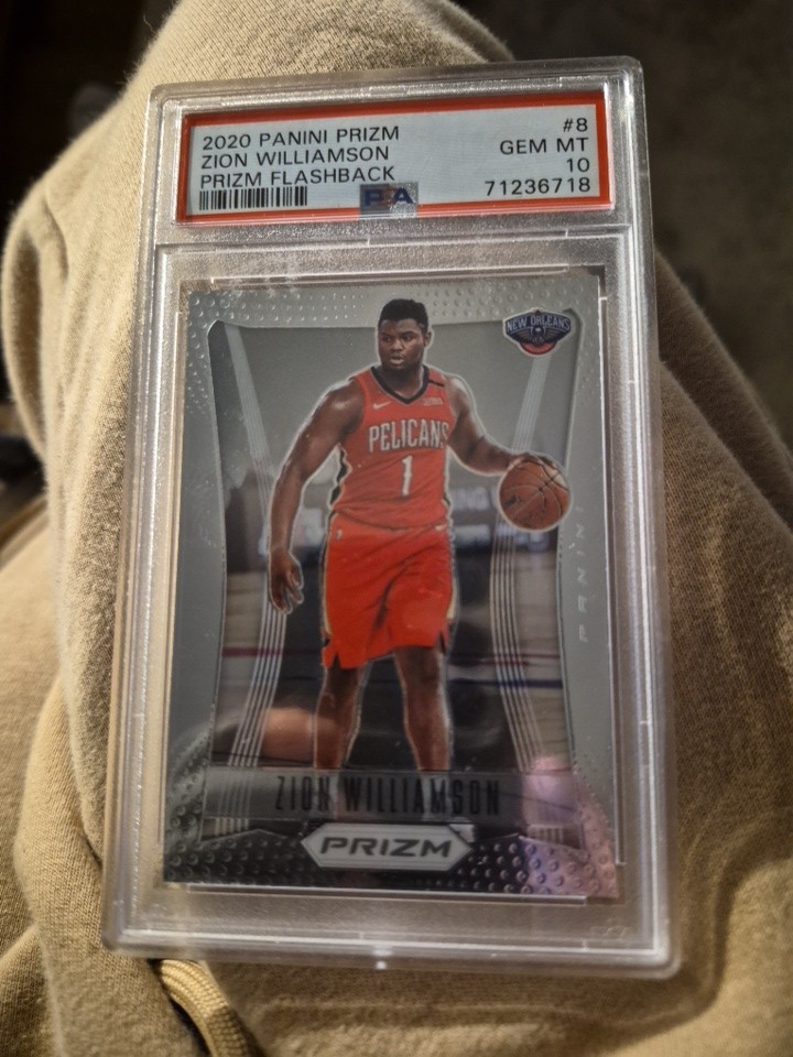 2020-21 Panini Prizm Zion Williamson Flashback Silver Prizm PSA 10 Gem Mint
