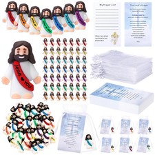 150 Pcs Mini Jesus Figurines Set for Religious Parties, Gifts, Games