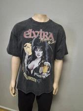Elvira: Mistress of The Dark Fright Light Edition 100% Cotton T-shirt Size XL