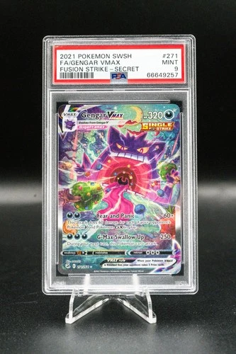 PSA 9 - Gengar VMAX (Alternate Art Secret) 271/264 Swsh08: Fusion Strike Holo