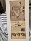 1950's STAN MUSIAL TRAPEZE RAWLINGS GLOVE AD LEAPING IN AIR