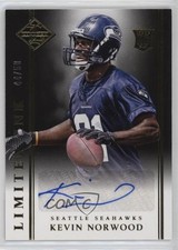 2014 Panini Limited Limited INK /50 Kevin Norwood #LI-KN Rookie Auto RC
