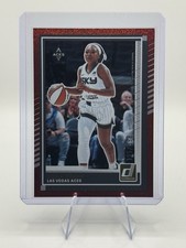 💥 2025 WNBA Panini Donruss - Dana Evans #37 Red Shimmer 195/399 - LV Aces