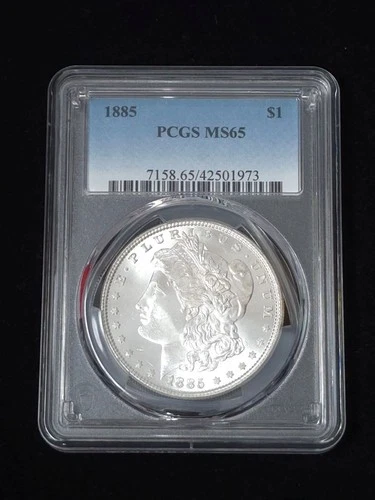 1885 Morgan Silver Dollar PCGS Graded MS65 #42501973