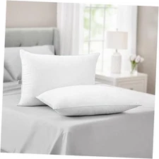  2 Count King White Bed Pillow