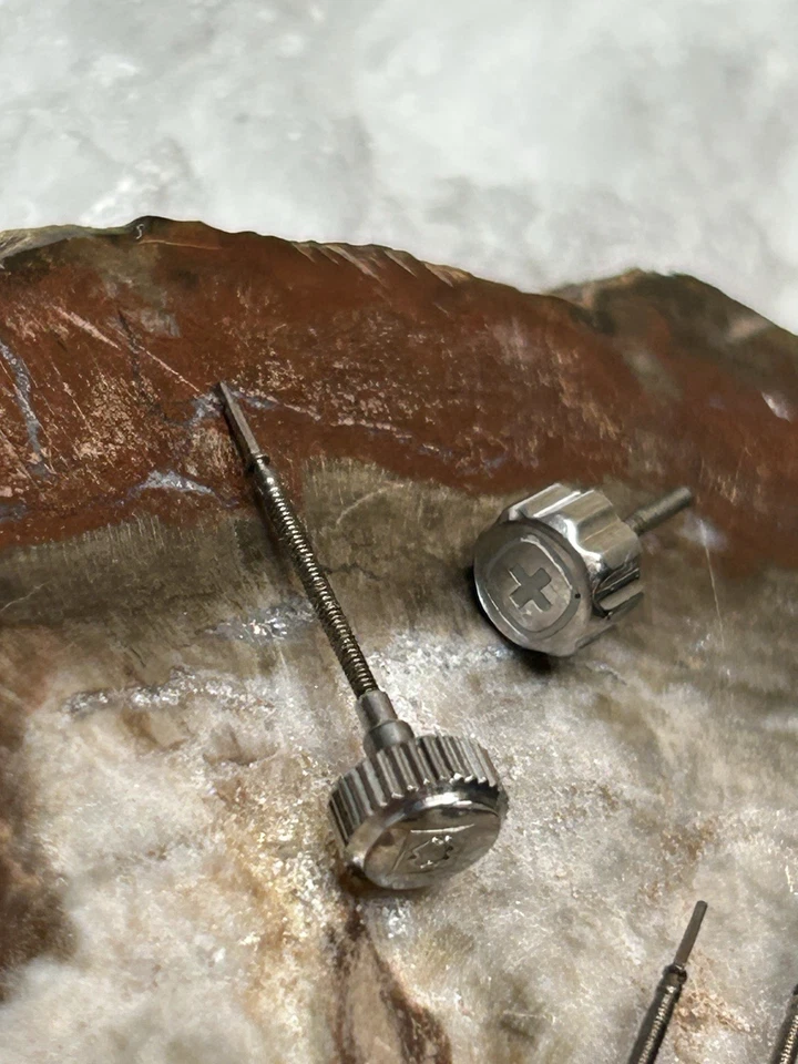 Lot Of 6 Victorinox, Swiss Army Watch Crowns And Stems.  All From Men’s Quartz. - Image 4 of 4