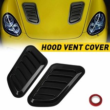 Universal Black Car Decorative Air Flow Intake Hood Scoop Bonnet Vent Cover C