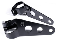 Scheinwerferhalter Schwarz Lampenhalter Old School Chopper Bobber Universal TOP