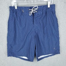 Spyder Board Shorts Mens Medium Blue Beach Swimming Drawstring Pockets